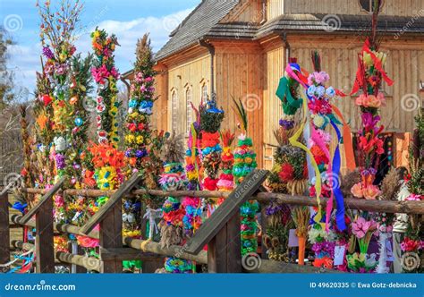 Palm Trees Competition On Easter Palm Sunday Stock Image Image Of