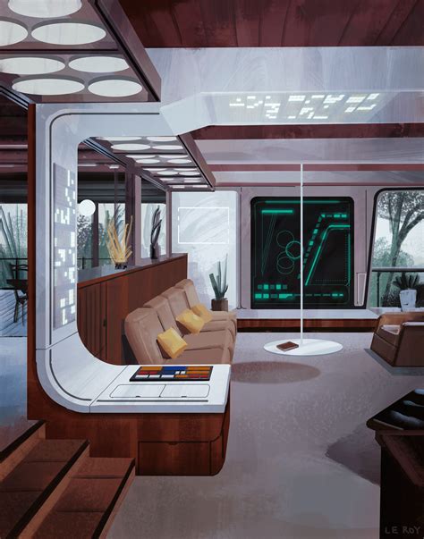Retro Futuristic Living Room On Behance