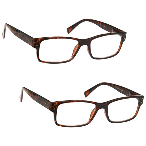 2 packs mens large designer style reading glasses spring hinges uv reader rr11 ebay