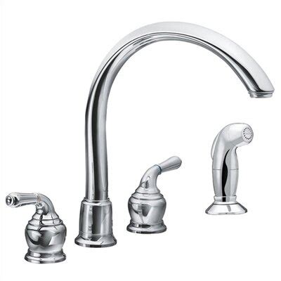 Pick the top moen monticello roman tub faucet design for your residence. Monticello Cathedral Double Handle Widespread Bar Kitchen ...