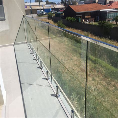 Australian Standard Frameless Ss Spigot Glass Railing For Balcony
