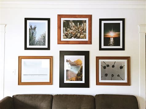Living Room Gallery Wall Large Prints And Mixed Frames Prints By
