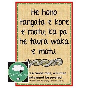 Te Reo Maori Whakatauki Proverb Posters About Life Learning Bilingual Woven Life Learning