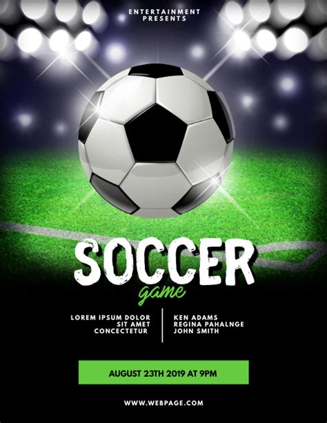 Soccer Flyer Template Postermywall
