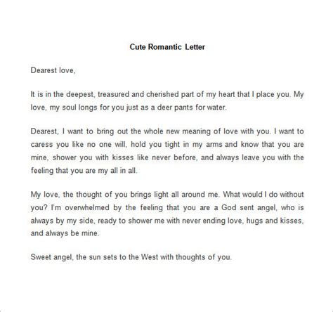 52 Love Letter Templates Doc Free And Premium Templates