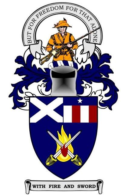 Coat Of Arms Crest Of Scottish American Military Society