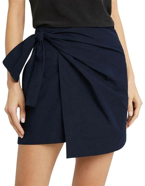10 Crosby Derek Lam Blue Wrap Skirt Listed By Antionette In 2022 Wrap