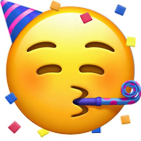 Face With Party Horn And Party Hat Emoji 🥳 Face Emoji Iphone Clipart