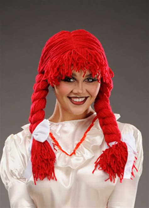Halloween Annabelle Style Red Rag Doll Wig 42233 Ha Struts Party