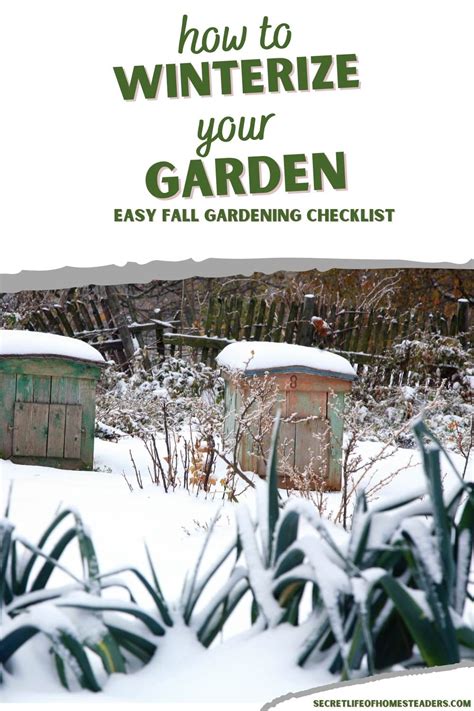 How To Winterize Your Garden And Yard Easy Fall Gardening Checklist