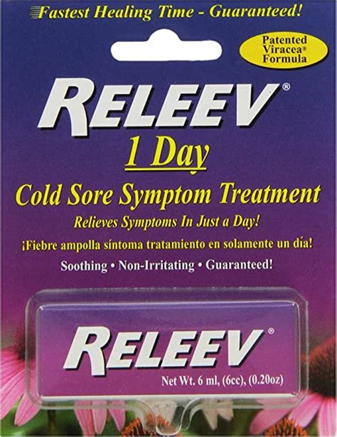 Releev 1 Day Cold Sore Treatment 6ml Health And Household