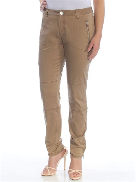 Unknown Inc Womens Brown Ankle Zip Pants Size 6