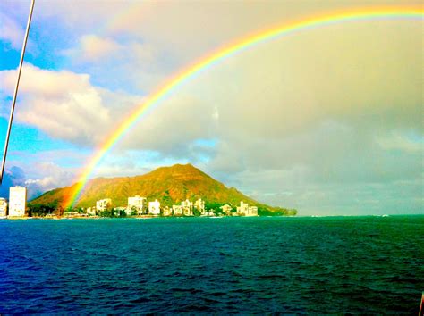 Hawaiian Rainbows At Waikikki Hawaiian Rainbow Hawaiian Islands Natural Landmarks