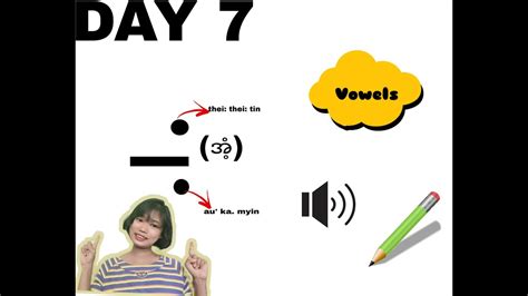 Day 7 Myanmar Vowels အံ့၊အံ Learn Myanmar Alphabet Step By Step