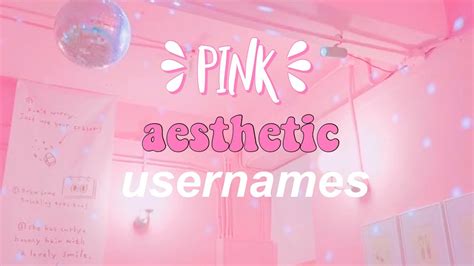14 Pink Aesthetic Usernames ♡︎ Youtube