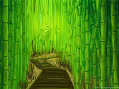 Bamboo Forest By Kamocha On Deviantart Desktop Background