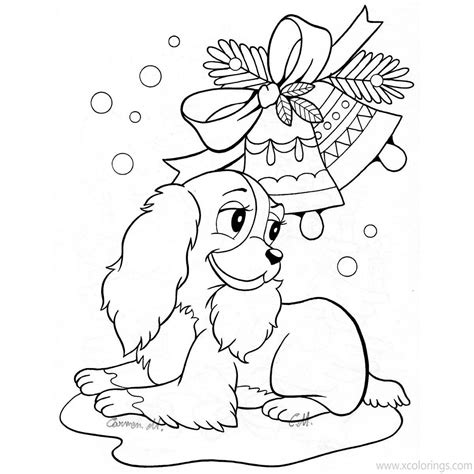 Christmas Lady And The Tramp Coloring Pages