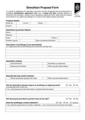 Fillable Online Demolition Development Application Form SA Gov Au Fax