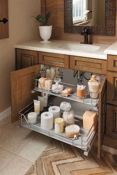 These best bathroom organization ideas will get your place tidy right away: Vanity Sink Base Cabinet - Kitchen Craft Cabinetry