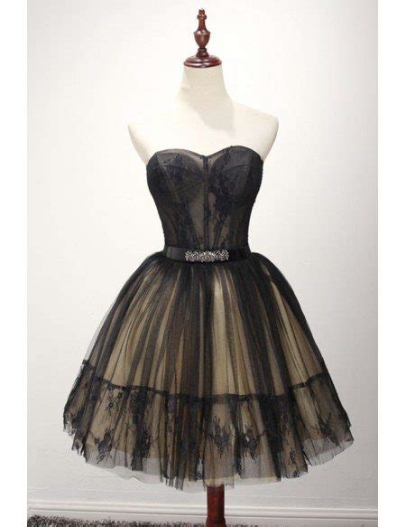 Stunning Ball Gown Sweetheart Short Tulle Homecoming Dress With Lace
