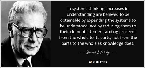 Department of chemical engineering, lund university. Russell L. Ackoff quote: In systems thinking, increases in ...