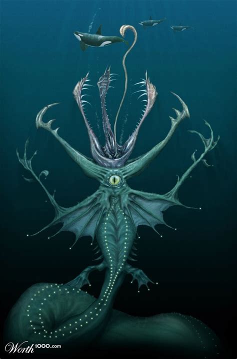 Sea Monsters Worth1000 Contests Sea Monsters Sea Monster Art