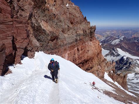 Approaching the summit of Aconcagua (6962m/22840ft.) Even after a good ...