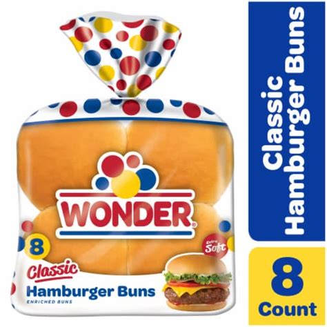 Wonder Bread Classic White Bread Hamburger Buns Ct Kroger