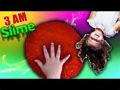 How To Make Slime At 3am Challenge So Scary Do Not Make Fluffy Slime