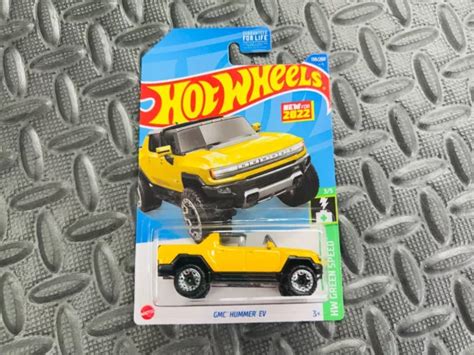 Hot Wheels Gmc Hummer Ev Yellow Truck Hw Green Speed 12 100 Picclick