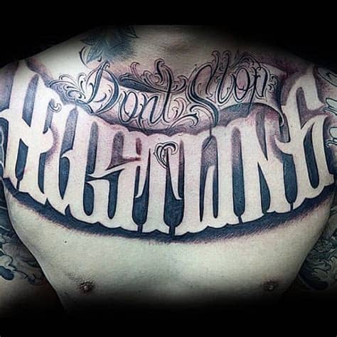 Design & ink yourself with style. 90 Script Tattoos For Men - Cursive Ink Design Ideas