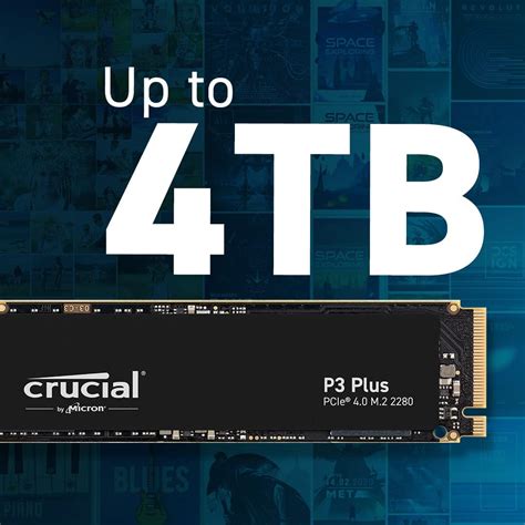 Buy Crucial P3 Plus 4tb Pcie 40 3d Nand Nvme M2 Ssd Up To 5000mbs