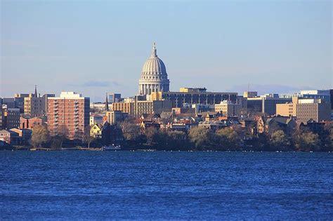 Madison Wisconsin Buildings Urban Skyline Architecture Capitol