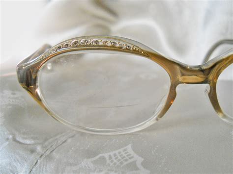 Vintage Rhinestone Eyeglass Frames 60s Eye Glasses 1960s