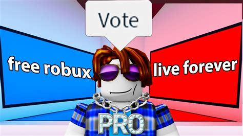 The Roblox Voting Experience Youtube