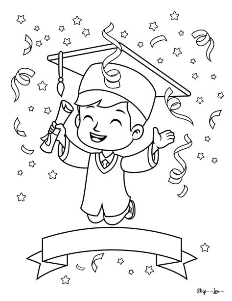 Graduation Coloring Page Skip To My Lou Coloring Home