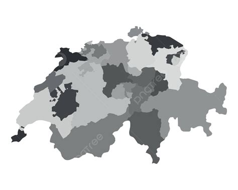 Mapa Da Suíça Cartografia Fronteiras Regiões Vetor Png Cartografia Fronteiras Regiões Imagem