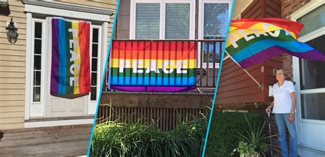 After A Gay Couples Home Was Vandalized This Whole Neighborhood Fought Back Rainbow Flag Gay