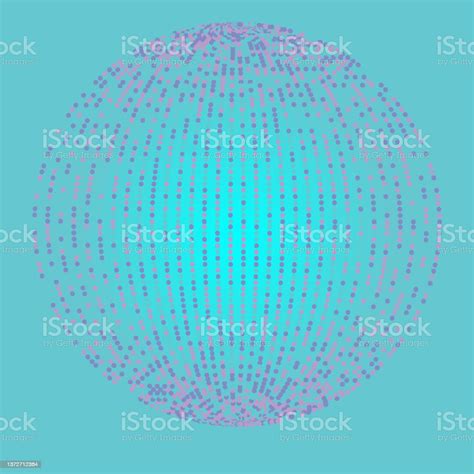 Blue And Pink Tone Vector Illustration Which Consist Of Circles Stock