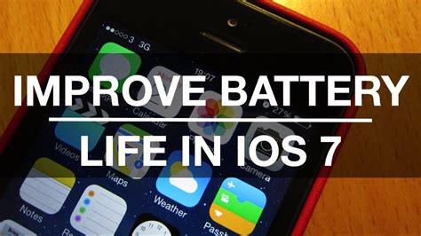 Improve Battery Life In Ios 7 Quick Tips Youtube