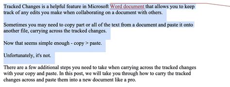 How To Copy And Paste Text With Tracked Changes In Microsoft Word