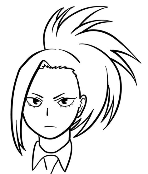 Momo Yaoyorozu My Hero Academia Coloring Page In 2022 Coloring Pages Images And Photos Finder