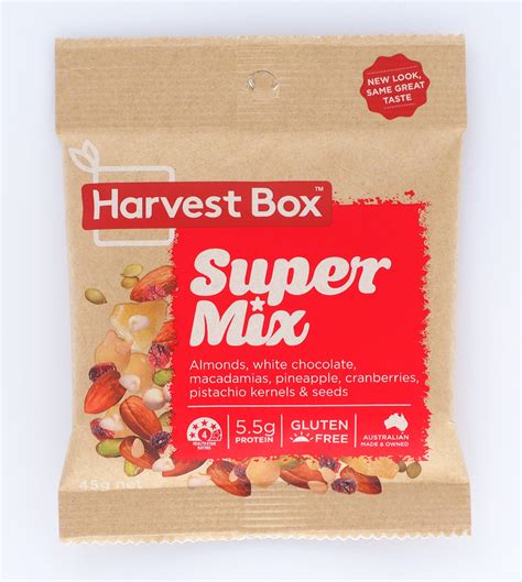 Harvest Box Super Mix 10 X 45g Satisfine Foods