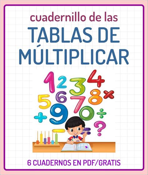 Cuaderno Tablas De Multiplicar Educaci N Tablas De Multiplicar The