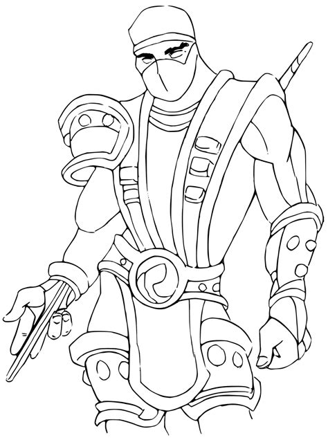 Mortal Kombat 11 Coloring Pages Coloring Pages