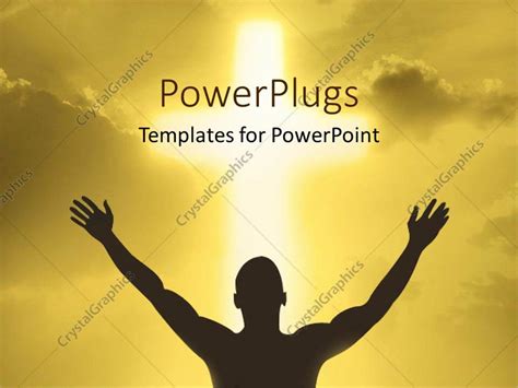 Powerpoint Template A Person Showing Devotion To God 25030