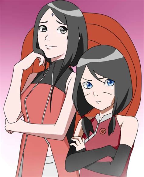 Sarada Uchiha And Kanae Uzumaki Borusara Meninas Naruto Animes