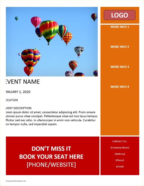 Free Word Flyer Templates Bookletemplate For Free Business Flyer