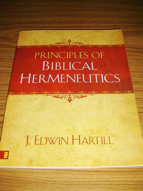 Principles Of Biblical Hermeneutics For Students Of The Bible