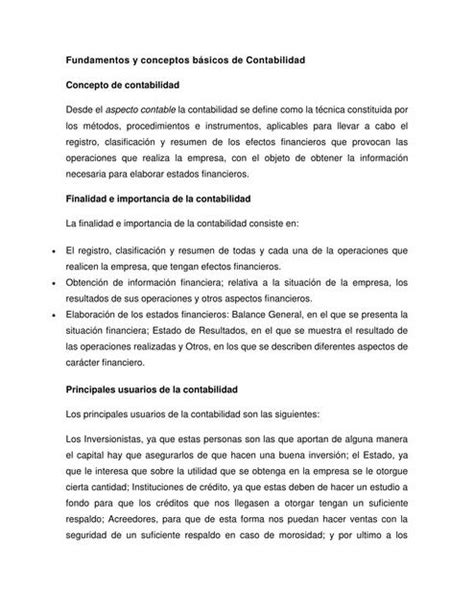 Fundamentos De Contabilidad Y Finanzas Universidad Tecnol Gica Del